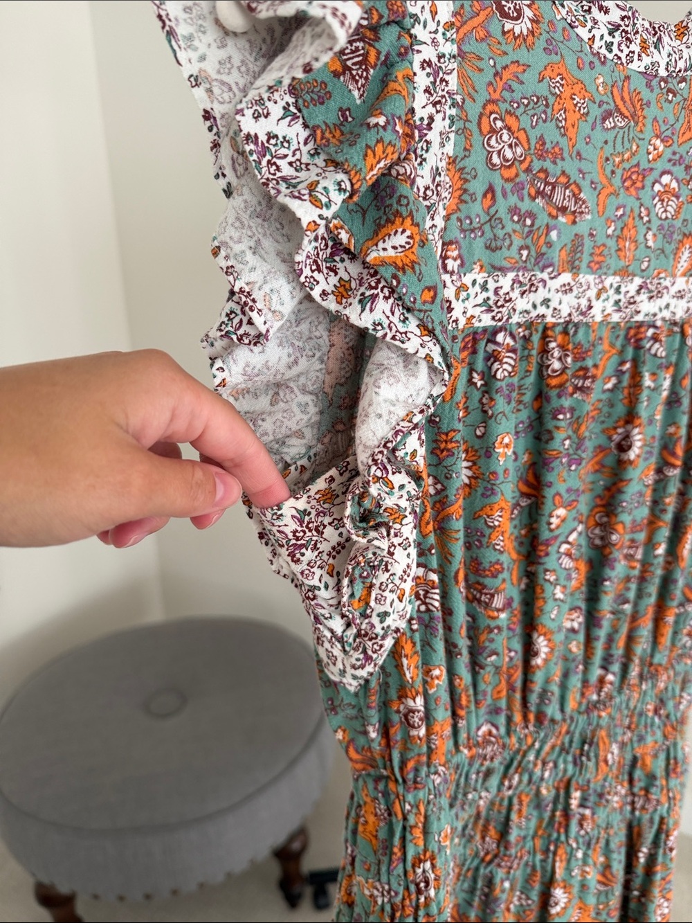 Universal Thread Floral Tiered Ruffle Dress - Picture 4 of 7